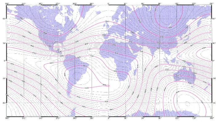  The complete magnetic field of the earth – WMM - 2005 