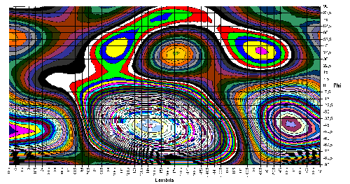  Tesseral part of the magnetic earth field 