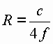  formula for the earth radius 